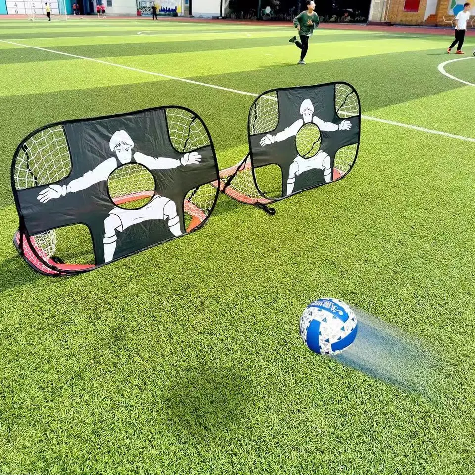 Sports 2 in 1 Pop up Soccer Goal Portable Football Training Equipment